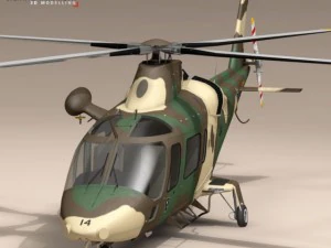 aw109luh south africa 3D Model