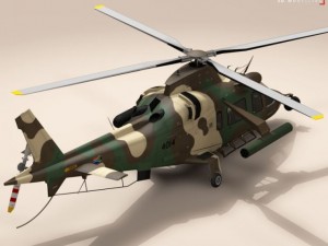 aw109luh south africa 3D Модель