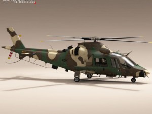 aw109luh south africa 3D Модель