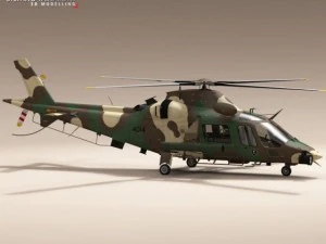 aw109luh south africa 3D Model