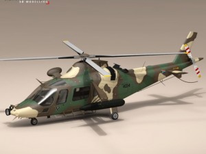 aw109luh south africa 3D Модель