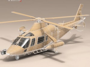 aw109luh south africa 3D Модель