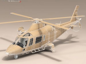aw109luh south africa 3D Модель