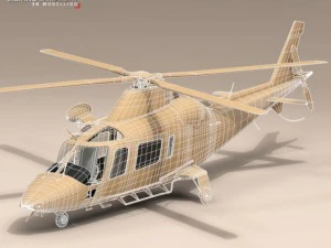 aw109luh south africa 3D Model