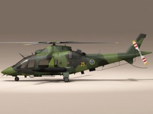 aw109luh swedish air force 3D Model