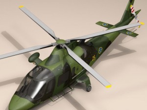 aw109luh swedish air force 3D Model