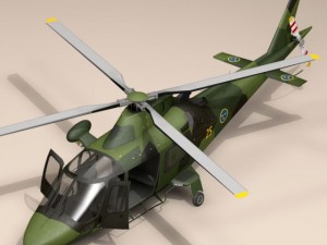 aw109luh swedish air force 3D Model