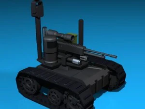सेना टोही रोबोट 3D मॉडल