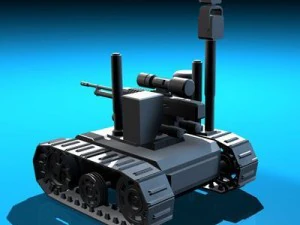 robot pengintai tentara Model 3D