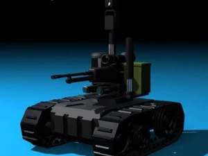 robot pengintai tentara Model 3D