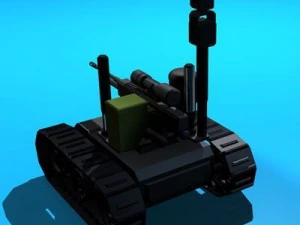 robot pengintai tentara Model 3D