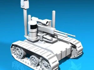robot pengintai tentara Model 3D