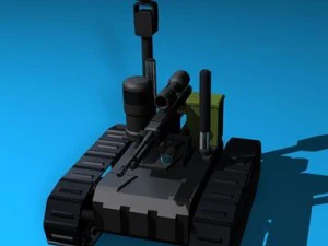 robot pengintai tentara Model 3D