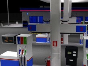 gas station 3D Model