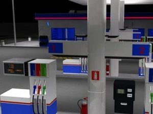 gas station 3D Model