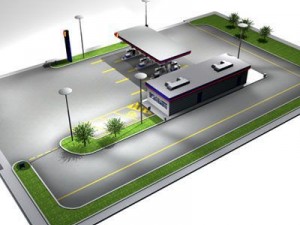 gas station 3D Model
