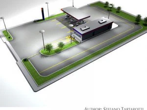 gas station 3D Model