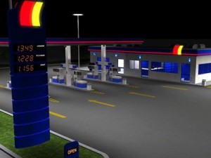 gas station 3D Model