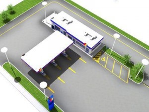 gas station 3D Model