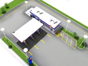 gas station 3D Model