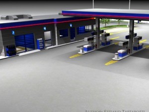 gas station 3D Model