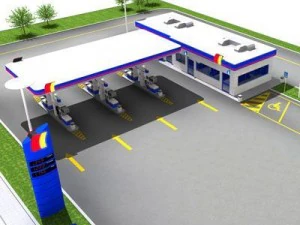 gas station 3D Model