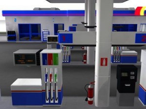 gas station 3D Model