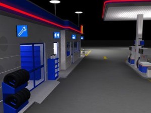gas station 3D Model