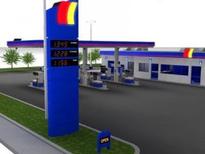 gas station 3D Model