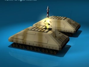 missile tank 3D Модель