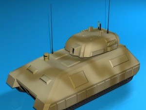electronic war tank 3D Model