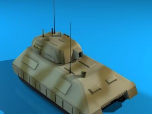 electronic war tank 3D Модель