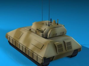 electronic war tank 3D Модель