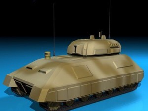 electronic war tank 3D Модель