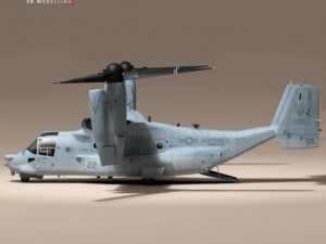 v22 osprey us marines 3Dモデル