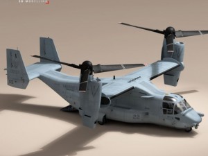 v22 osprey us marines 3Dモデル