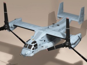 v22 osprey us marines 3Dモデル
