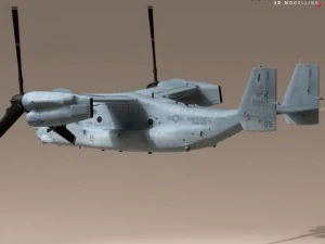 v22 osprey us marines 3D Model