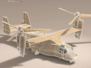 v22 osprey us marines 3D Model