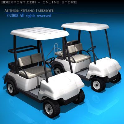 golfcart collection 3Dモデル .c4d .max .obj .3ds .fbx .stl .blend 