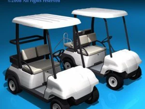 collection de voiturettes de golf Modèle 3D
