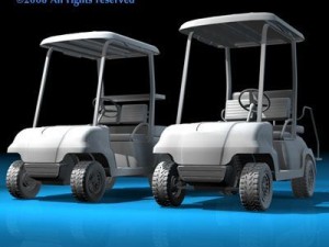 golfcart collection 3Dモデル