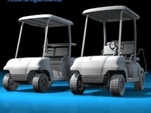 golfcart collection 3D Model