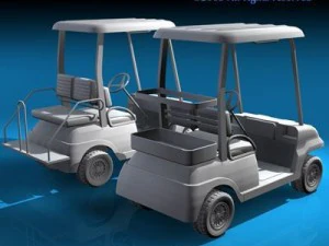 golfcart collection 3D Model
