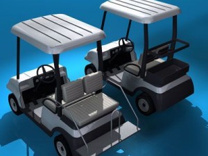 golfcart collection 3Dモデル