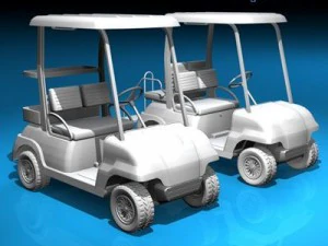golfcart collection 3D Model