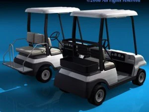 golfcart collection 3D Model