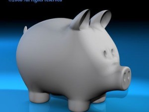 coin pig Modello 3D