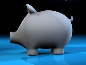 coin pig Modello 3D
