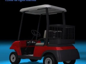 golf cart 2 seats 3D Model